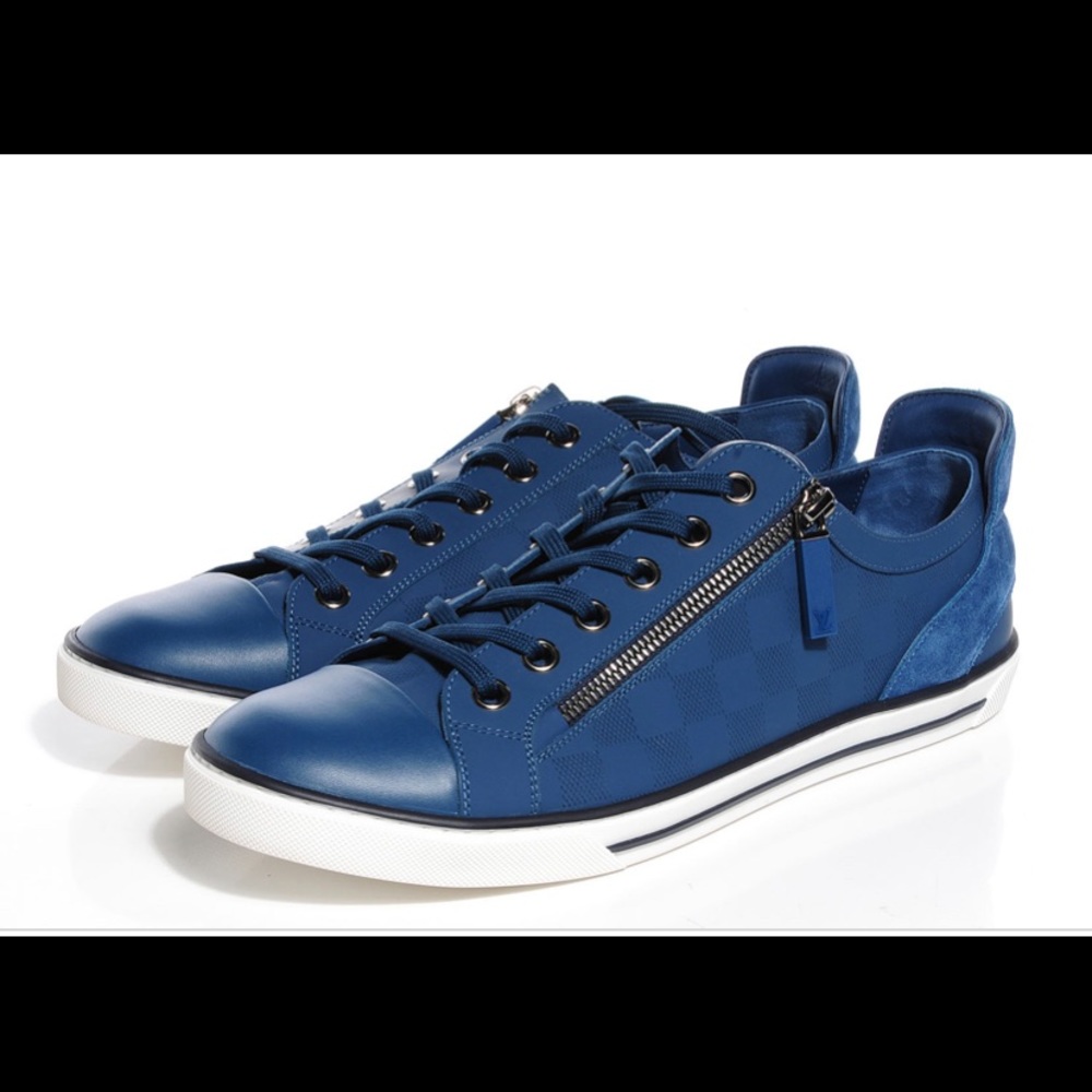 Blue zip up LV men’s sneakers/ Louis Vuitton